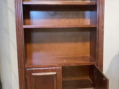Solid Wood Bookcase/Cabinet