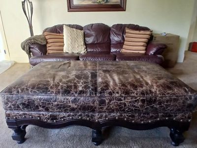 Sofa table 53 by 30 Faux table