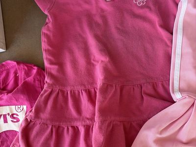 Adidas Baby Girls Pink Polo Dresses Lot of 2 Size 18M