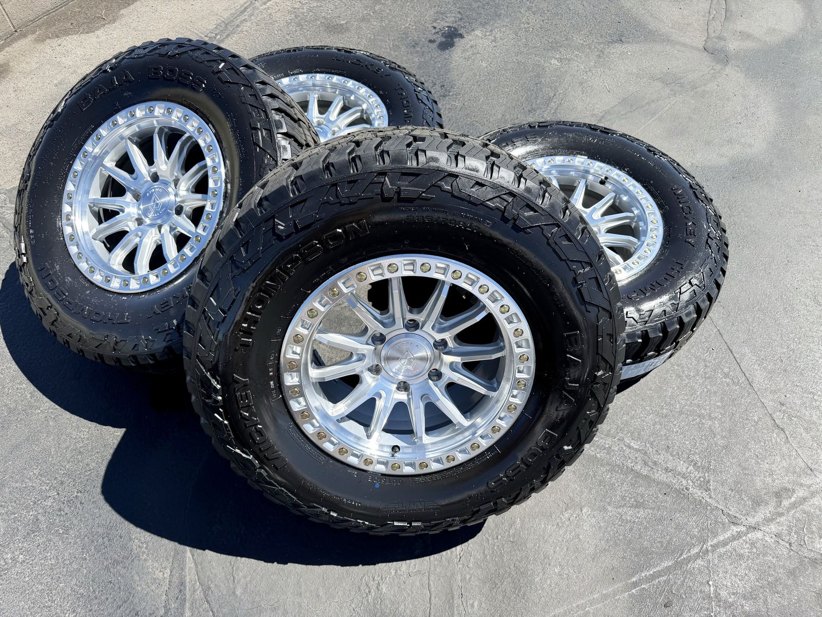 17” Arena Mission 6 Lug 6x5.5 33” Mickey Baja A/T 285/70R17 Toyota Tacoma 4Runner