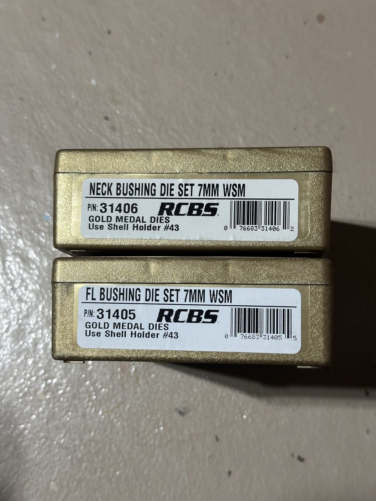 RCBS Gold Metal Die Sets 7mm WSM