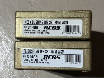 RCBS Gold Metal Die Sets 7mm WSM