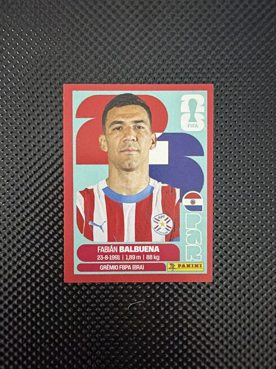Panini FIFA Fábian Balbuena Grêmio FBPA (BRA) Soccer Sticker