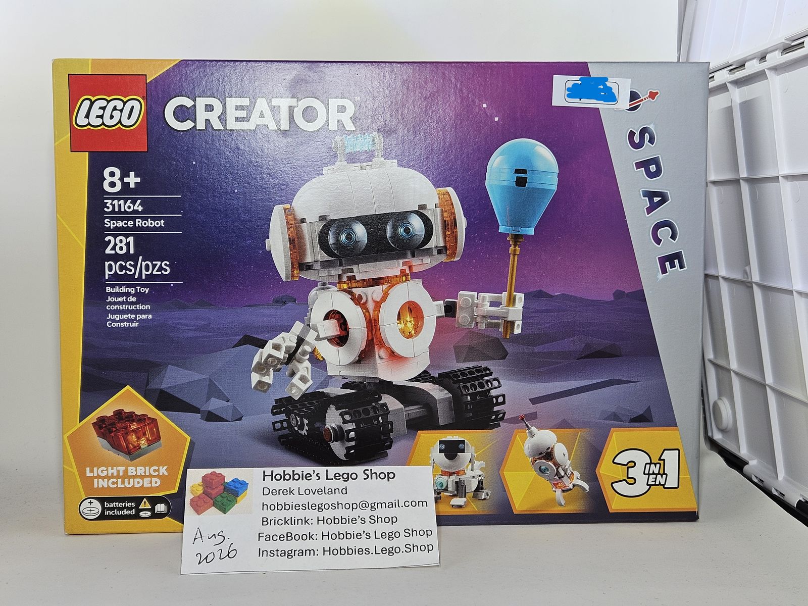 Lego Creator 3in1: Space Robot (31164)