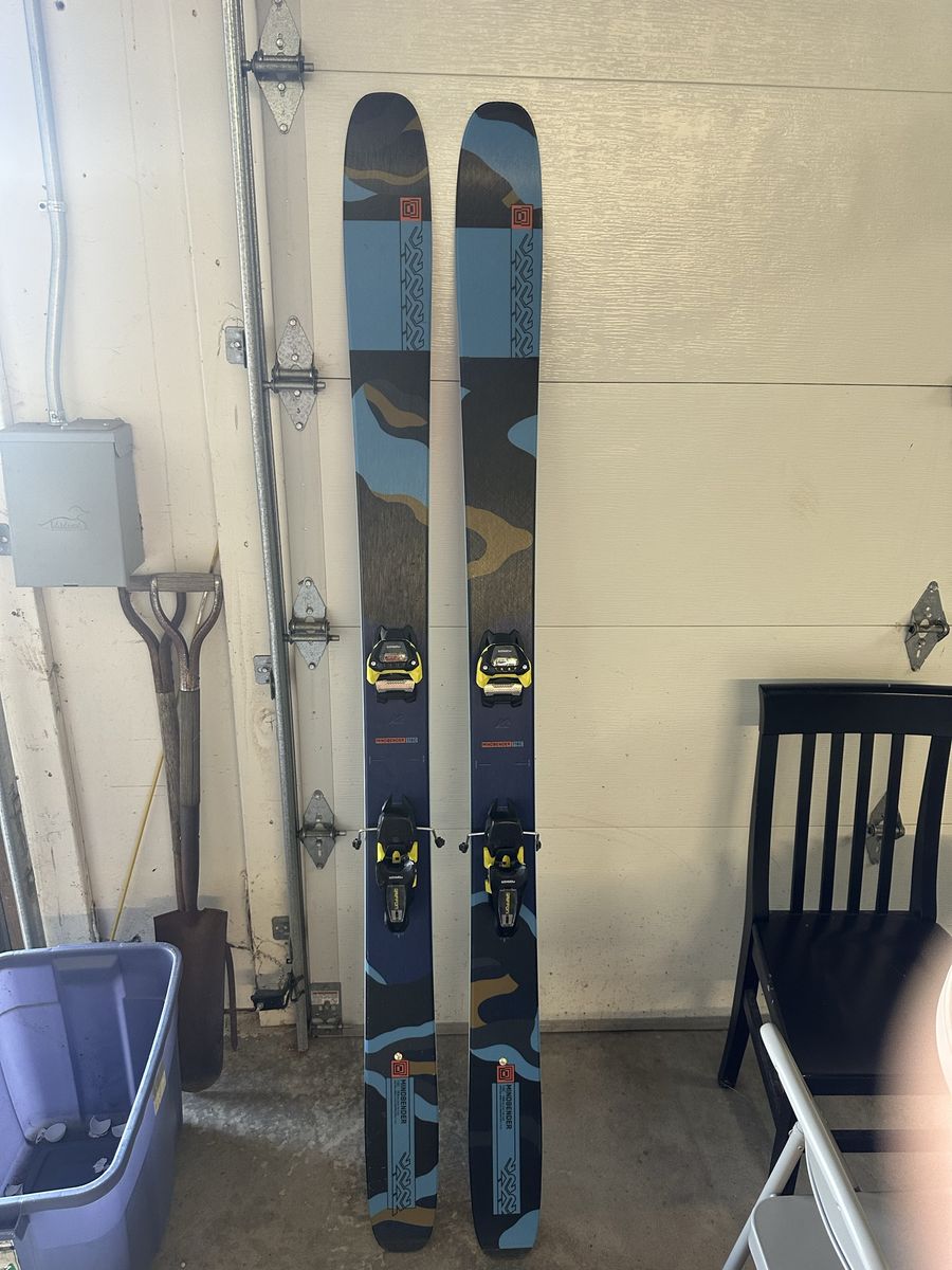 K2 Mindbender 116C Downhill Skis with Marker Bindings - used one time