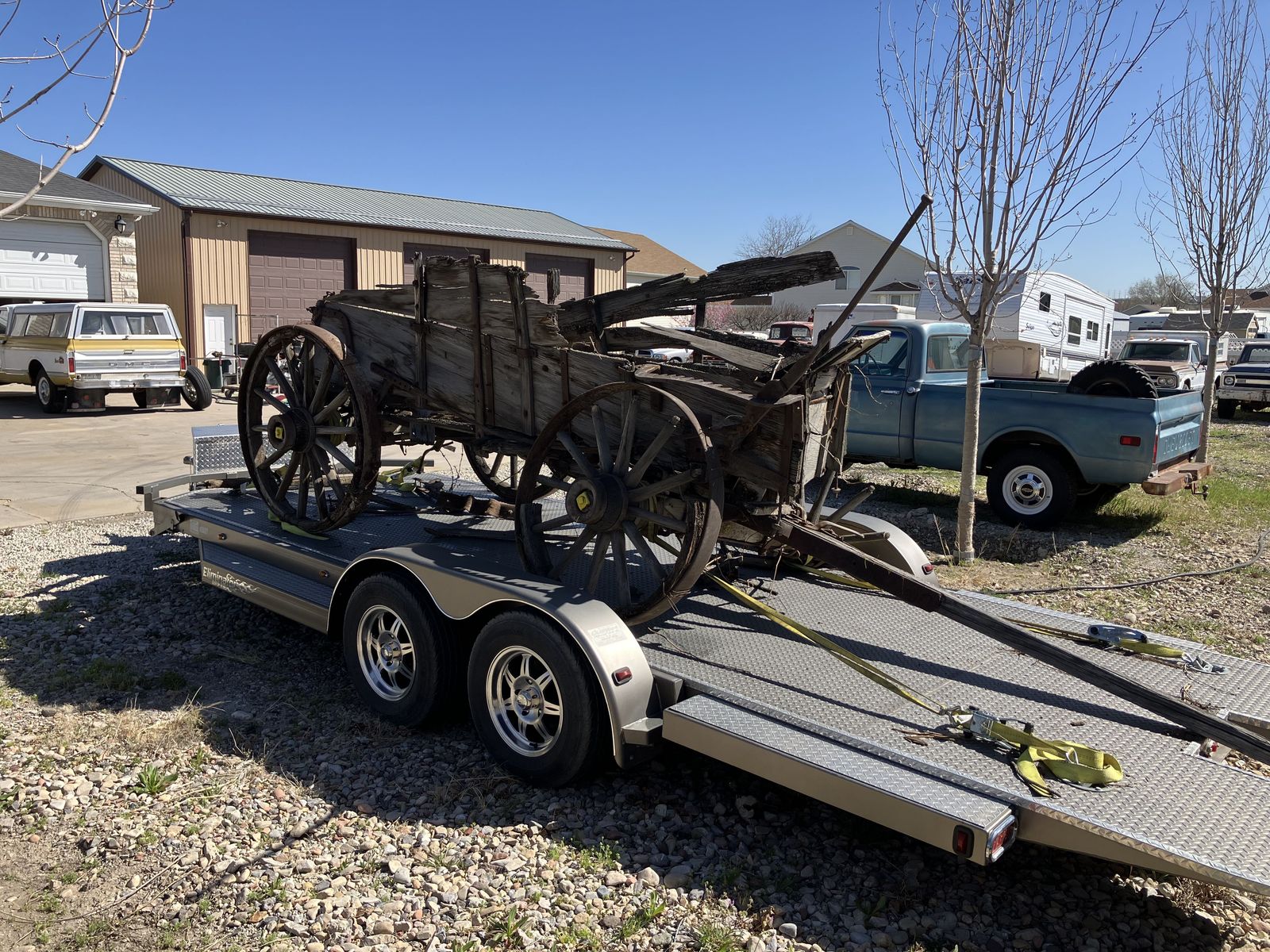Old Farm Wagon - Yard Art