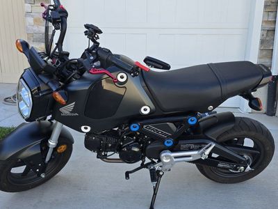 Honda Grom SF 125cc Black Motorcycle - Low Mileage (2,714 miles) with Upgrades