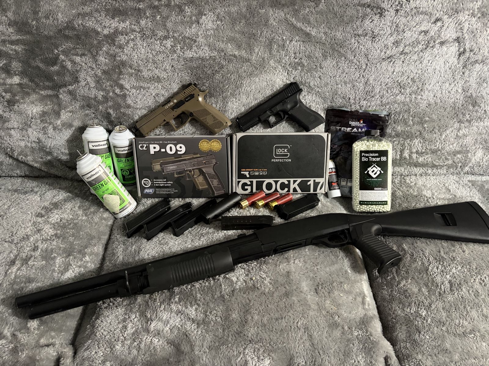 Airsoft Guns with BBs and Accessories