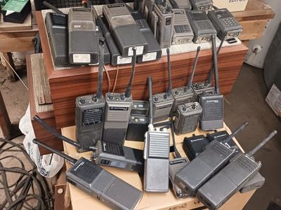 Lot of Motorola Walkie Talkies Two-Way Radios and Chargers (Multiple Models, Untested)