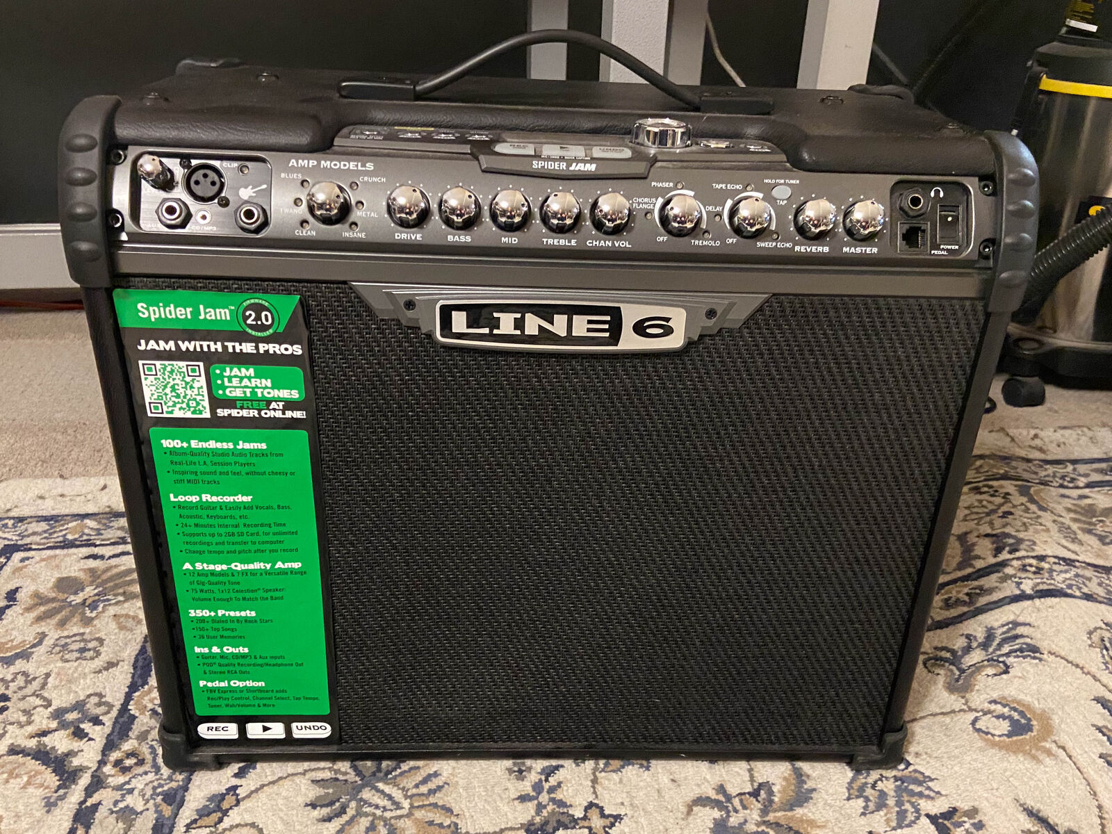 Line 6 Spider Jam 75-Watt 1x12" Digital Modeling Guitar Combo