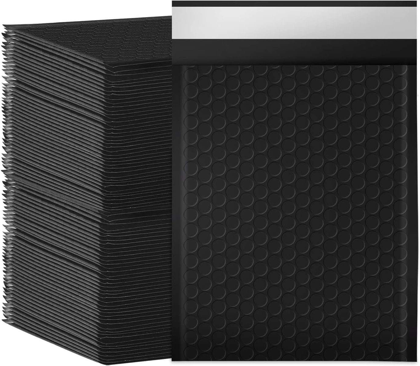 Bubble Mailers 6x10" 100 Pack Black Padded Envelopes Waterproof Usable Size 6x9 Self-Seal
