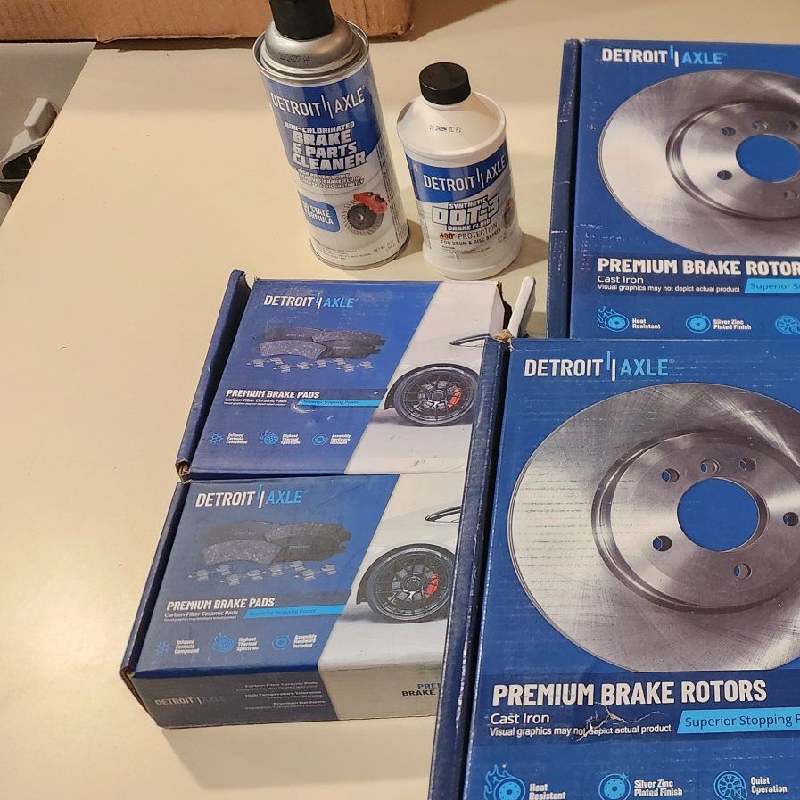 brand new brake pads, rotors, brake fluid+ cleaner