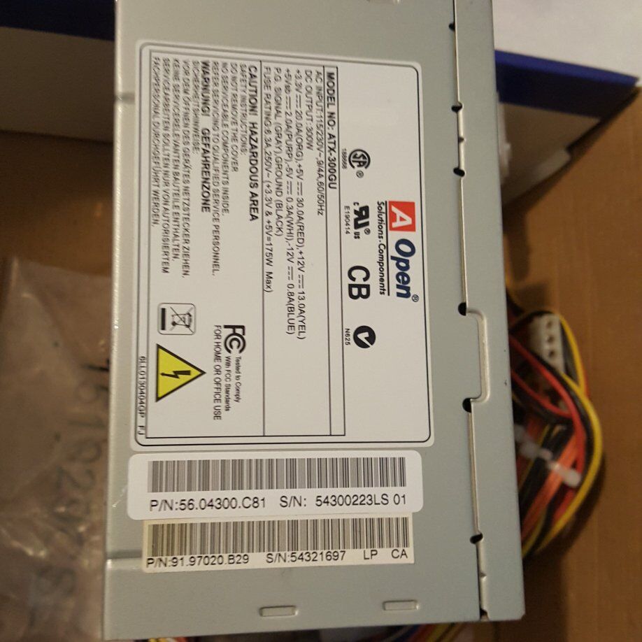 AOpen Power Supply Model ATX-200GU