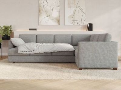Thomasville Caler Convertible Sleeper Sectional with Storage Costco Retail $1,899