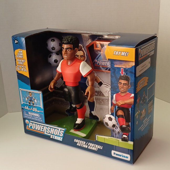 Funrise PowerShots Strike Soccer/Football Action Game, 14" Figure - New in Box