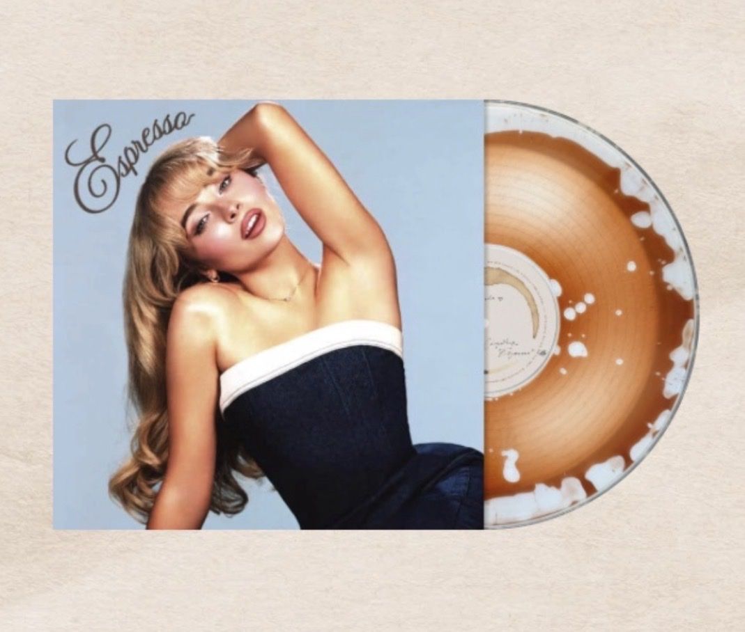 Sabrina Carpenter-Espresso Liquid Filled Vinyl-2 Year Anniversary LP-Hand Numbered-Glitter Sleeve-SEALED-RARE