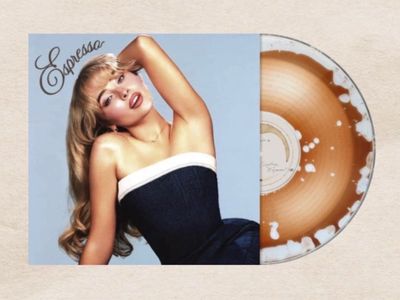 Sabrina Carpenter-Espresso Liquid Filled Vinyl-2 Year Anniversary LP-Hand Numbered-Glitter Sleeve-SEALED-RARE