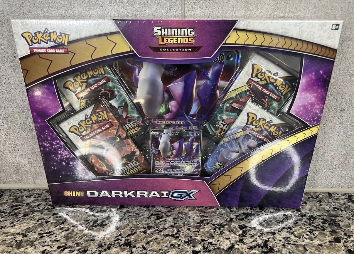 Pokemon Cards - Shining Legends Collection Shiny Darkrai GX Trading Card Game Box Set