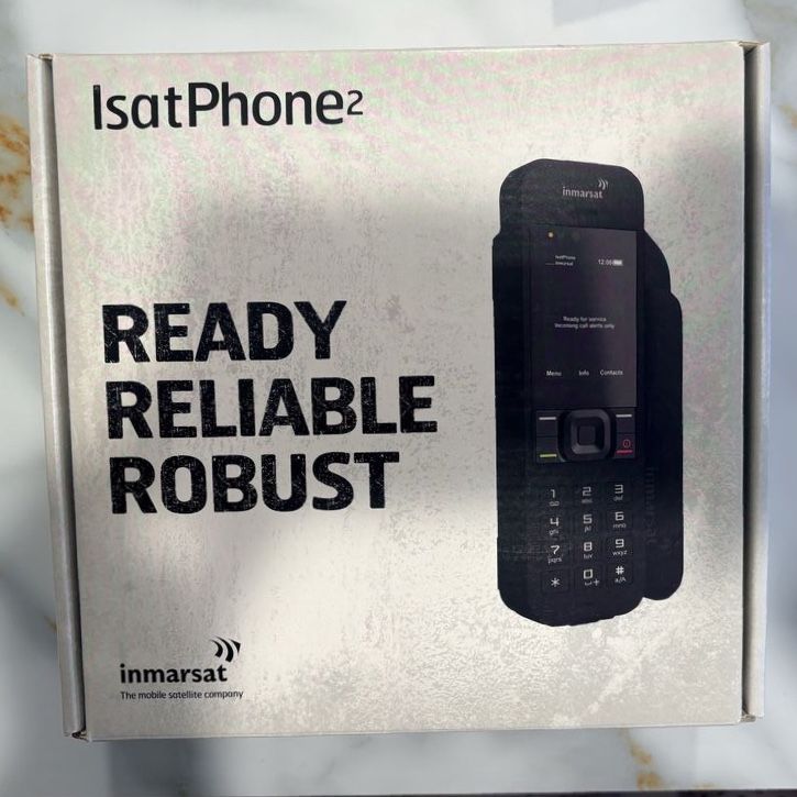 Inmarsat IsatPhone 2 Satellite Phone with Hard Carrying Case and Box