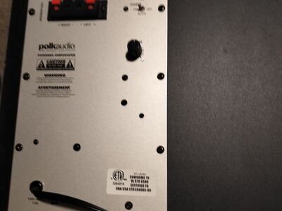 Polk RM10 100 w subwoofer almost new
