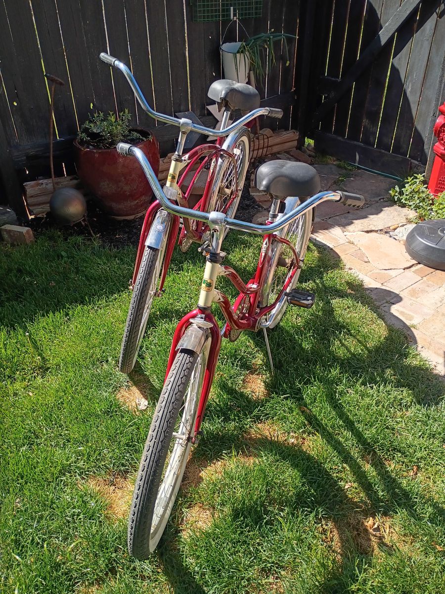 His hers beach bikes