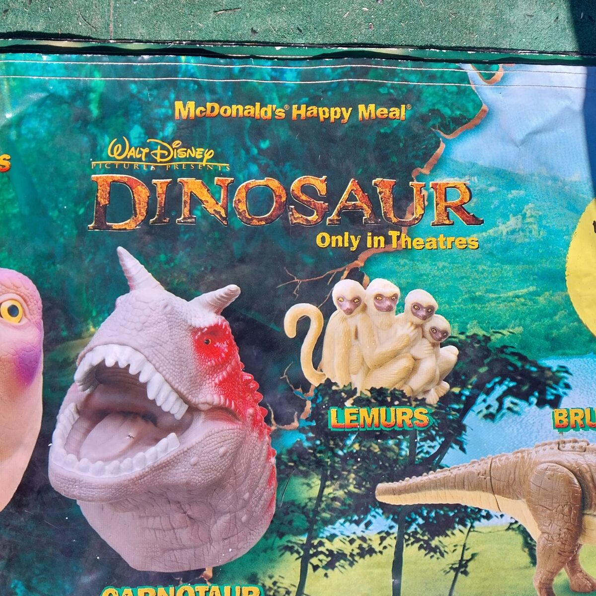 Vintage McDonald's Walt Disney Dinosaurs Poster