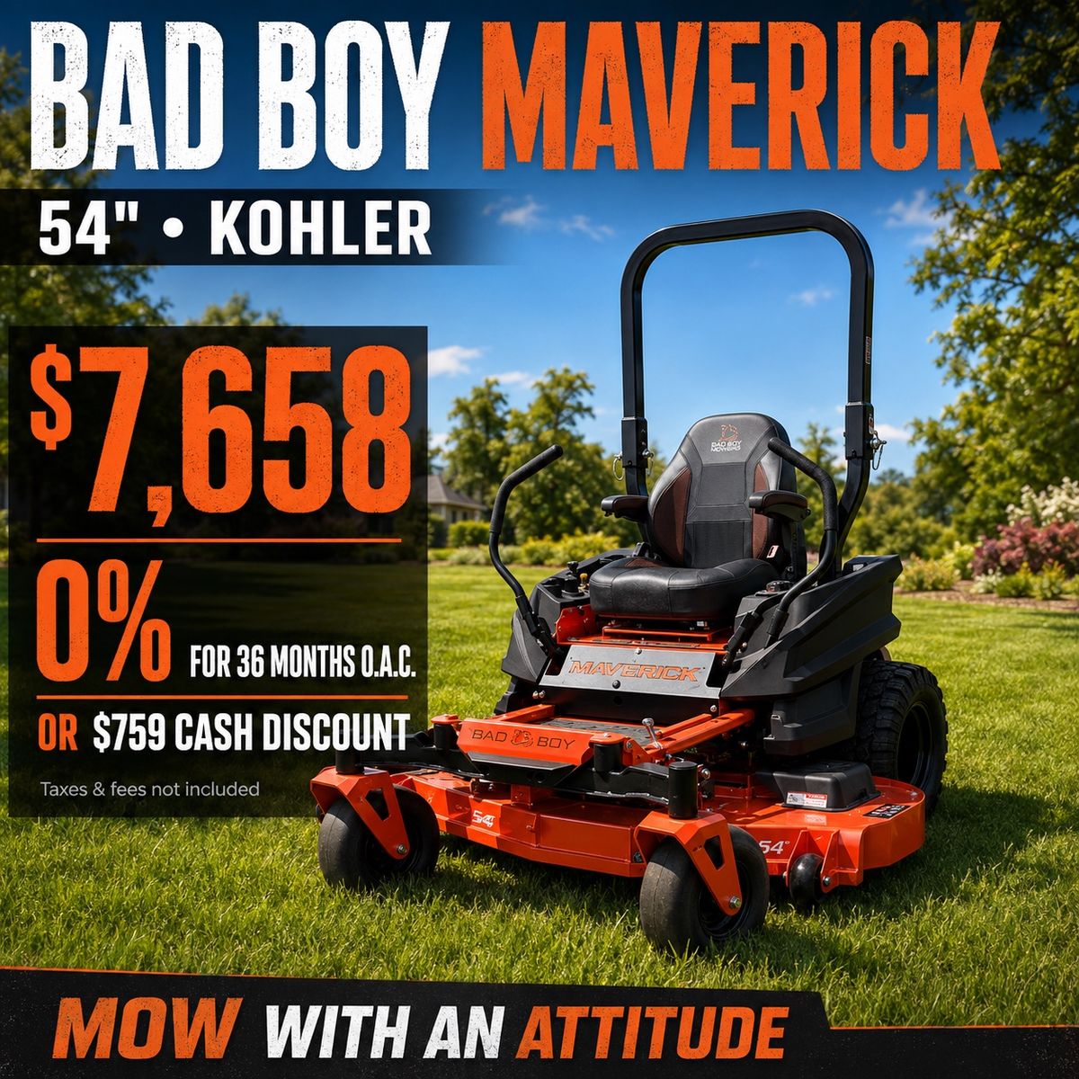 Bad Boy Maverick 54” Kohler