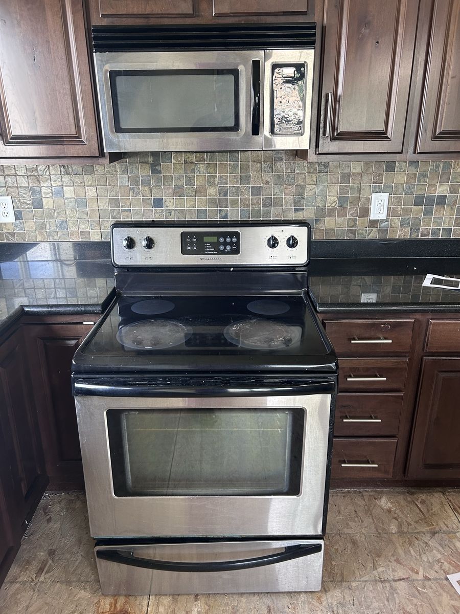 Stainless Steel Oven and Microwave