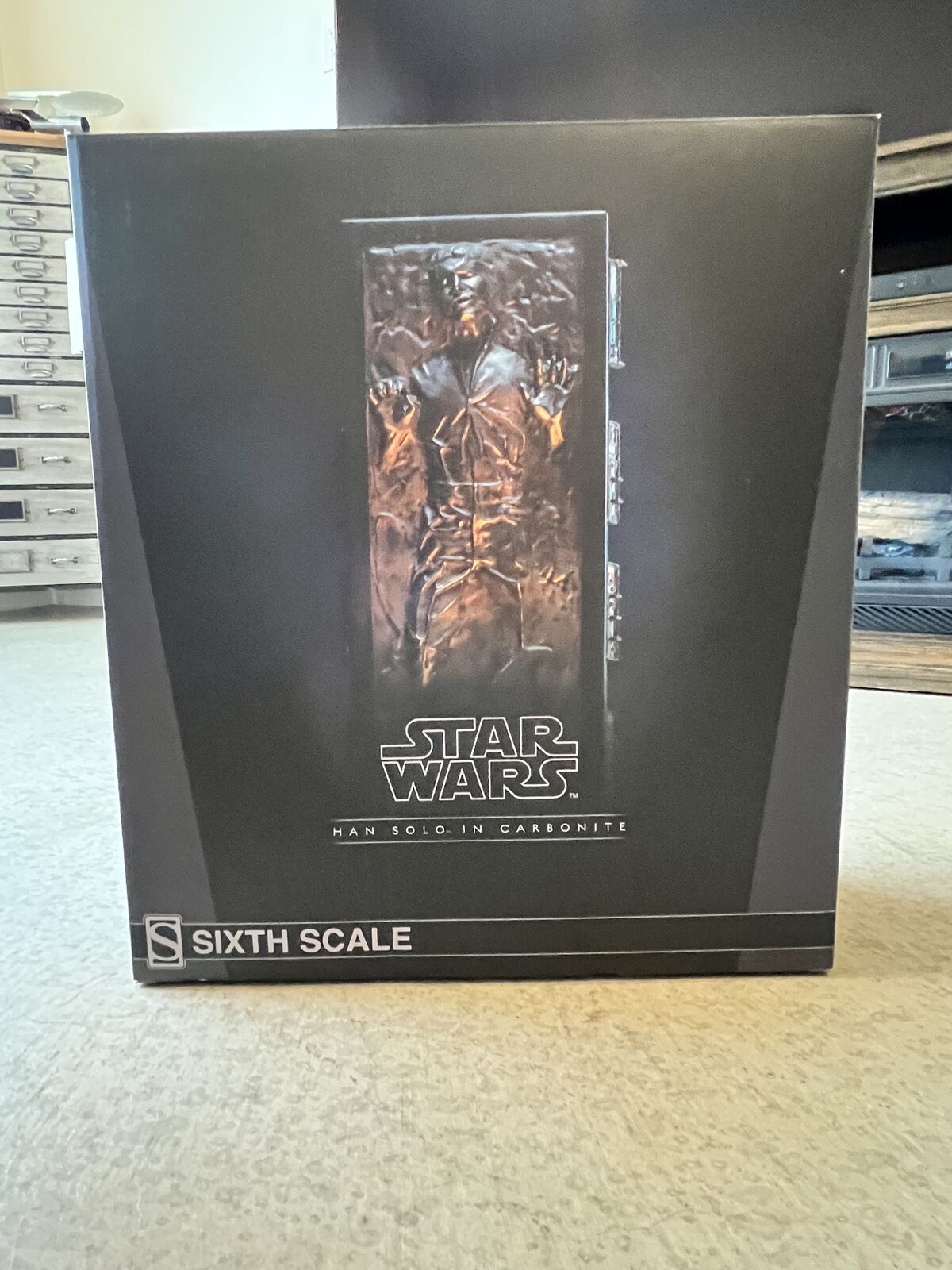 The Sideshow Collectibles Limited Edition Han Solo in Carbonite Sixth Scale Figure