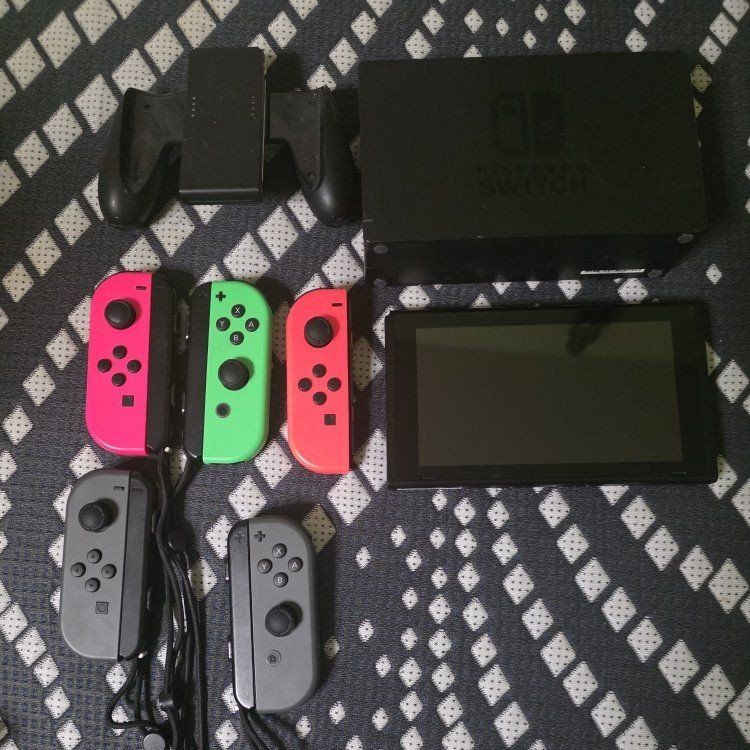 Nintendo Switch Console with Dock and Extra Joy-Con Controllers