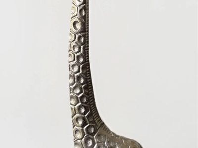 Vintage Metal Giraffe Figurine Mid Century Modern Animal Sculpture 15 In New