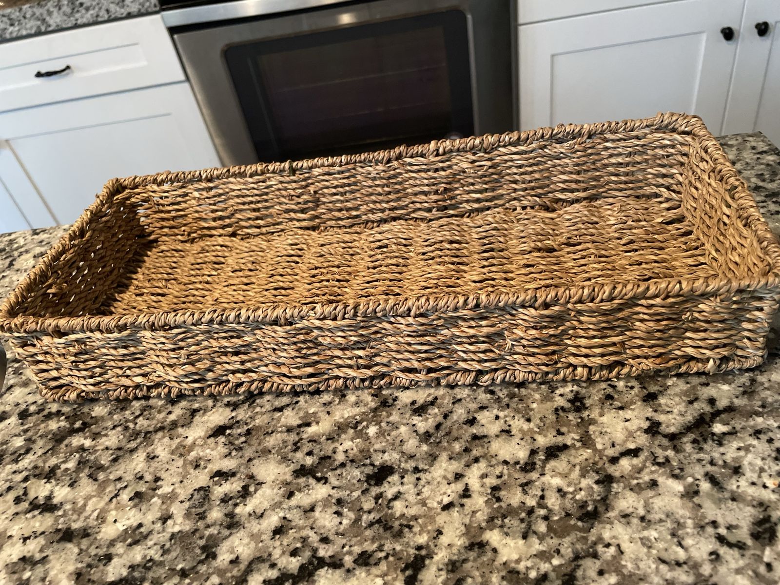 Decorative 15x6 multi-use basket (bathroom  or house decor)