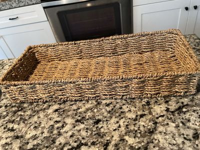 Decorative 15x6 multi-use basket (bathroom or house decor)