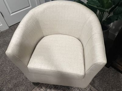 Pottery Barn Swivel Armchairs in Oatmeal Fabric - Set of 3 or Individual
