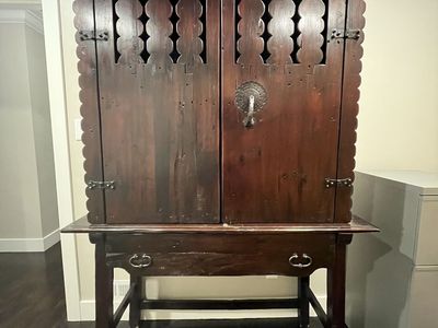 Antique Reclaimed Wood TV Hutch