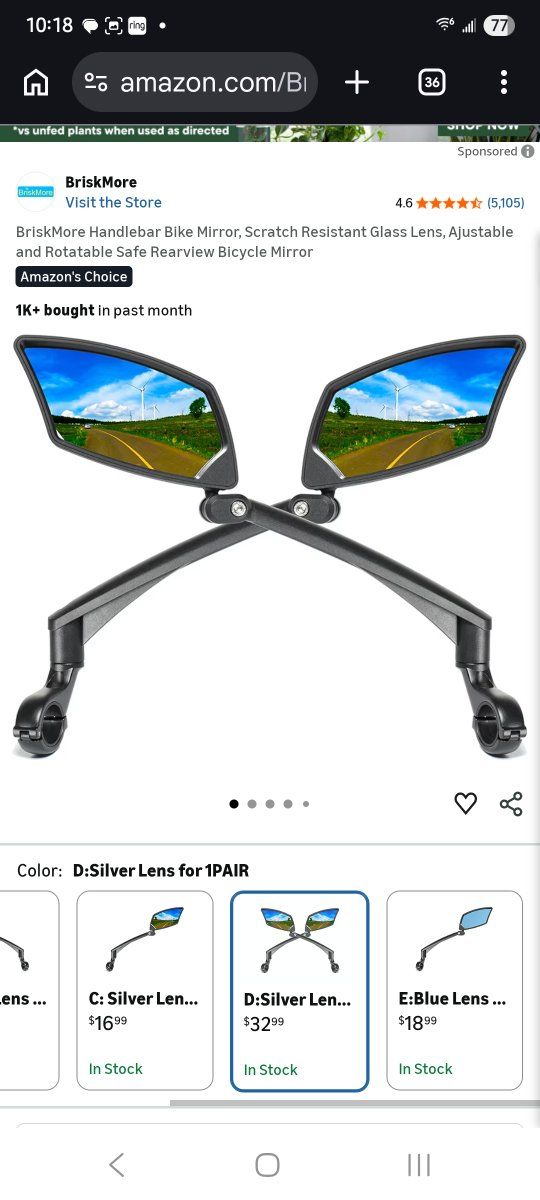 Bike mirrors