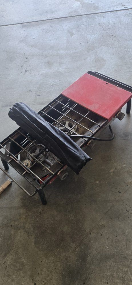 Camp Chef Big Gas Grill 3-Burner Outdoor Camping Stove & Griddle w/ Carry Bag