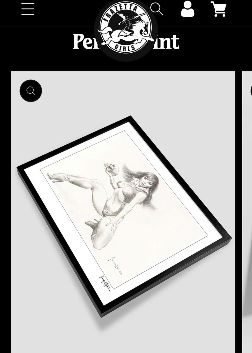 Frazetta Vampirella FRAMED 16x20