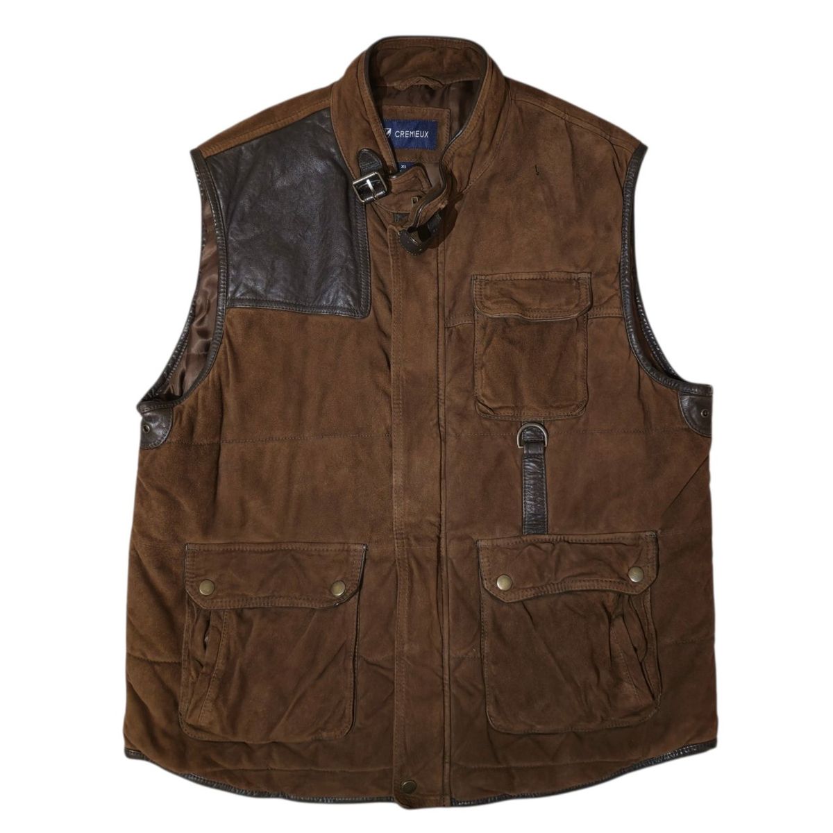 Daniel Cremieux Brown Leather Suede Quilted Vest - Men's XL - Excellent Condition