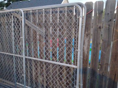 Chain Link Fence Panels & Gate - Multiple Sections Available