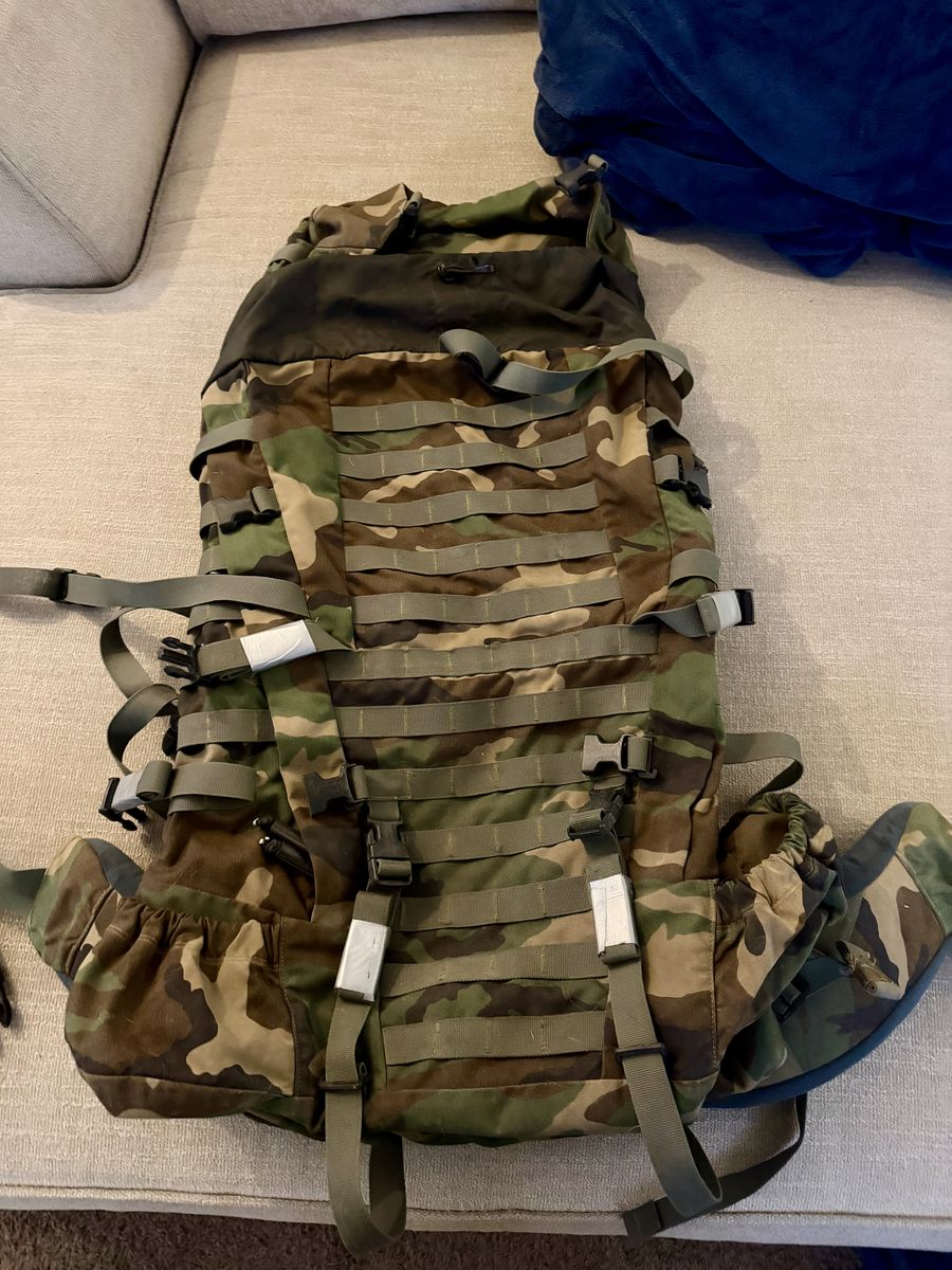 Arcteryx LEAF Tango pack in woodland