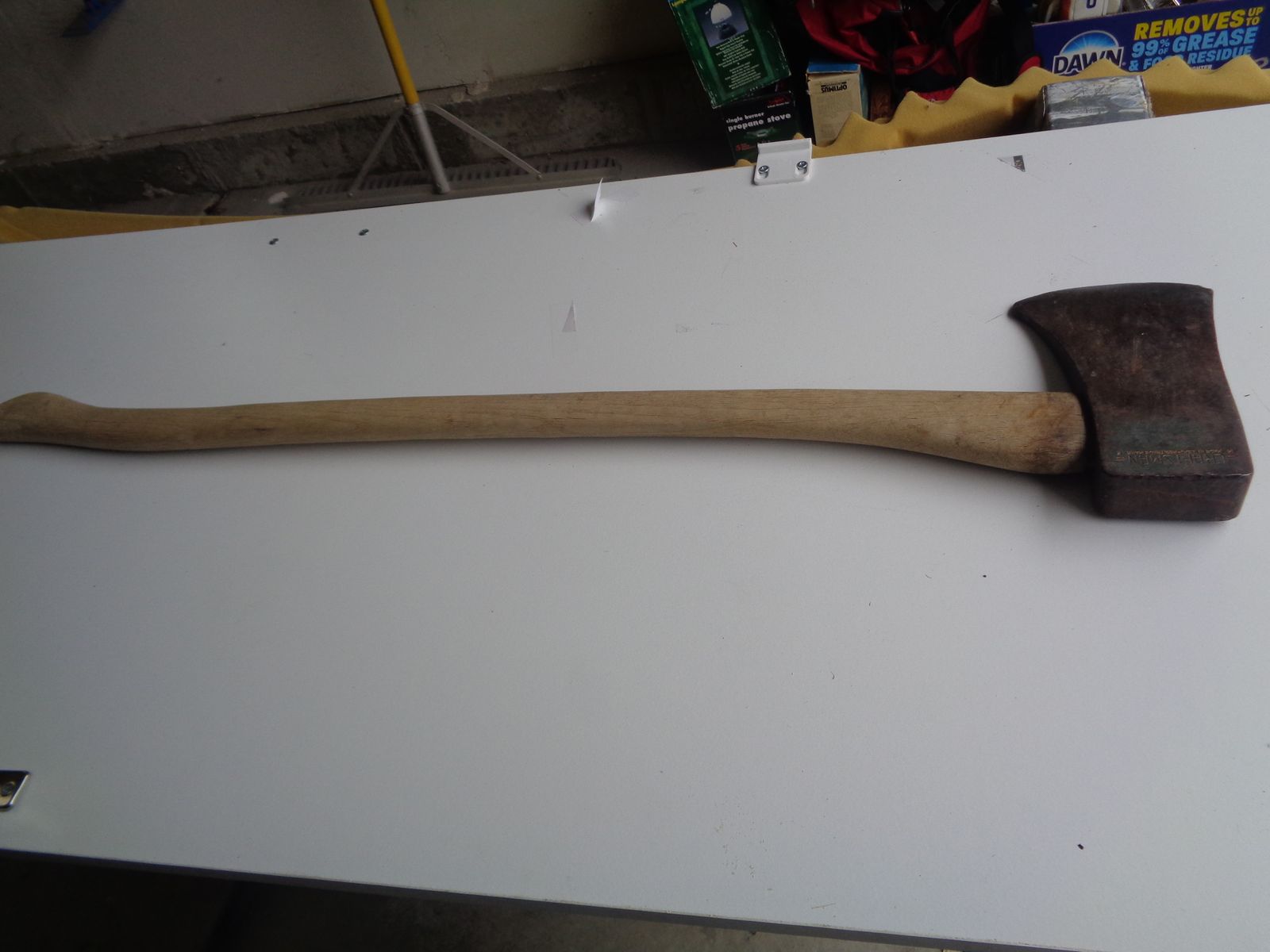 Camping items garage sale