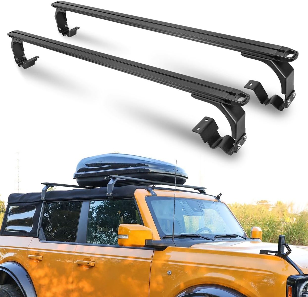 New Ford Bronco Soft Top Roof Rack Cross Bars 2021-2026