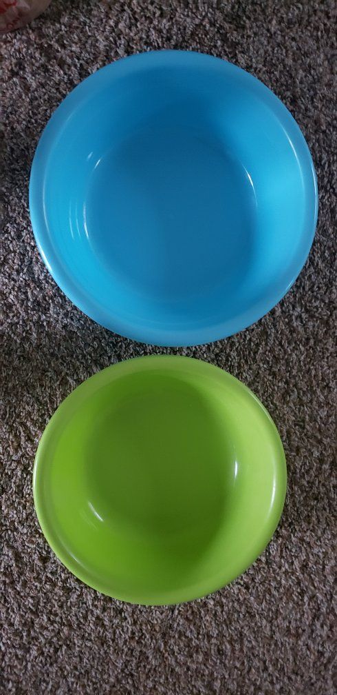 Plastic basin Set Blue and Green
