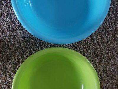 Plastic basin Set Blue and Green
