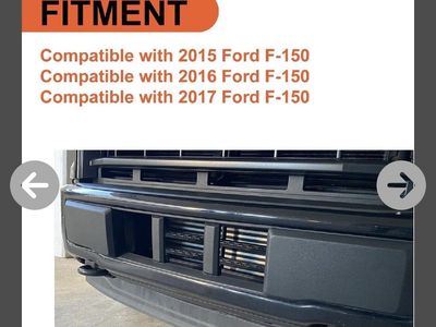 Black Front Bumper Lower Grille Compatible with 2015-2017 Ford F-150 FL3Z17E810CA Direct Replacement