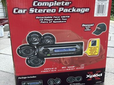 Sony Xplod Complete Car Stereo Package CXS-GT06HP AM/FM CD Receiver & Speakers