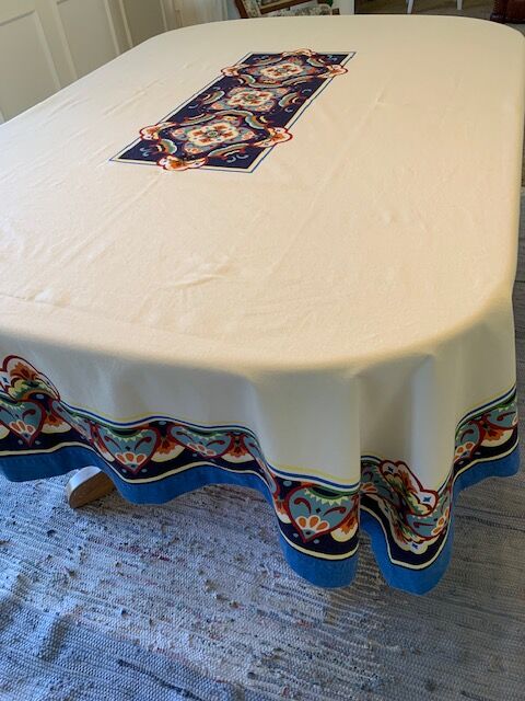 FIESTAWARE FIESTA Tablecloth 70 x 90 by Zina Vasi COTTON