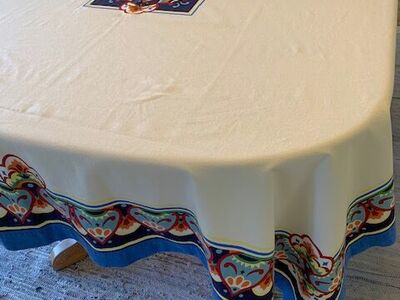 FIESTAWARE FIESTA Tablecloth 70 x 90 by Zina Vasi COTTON