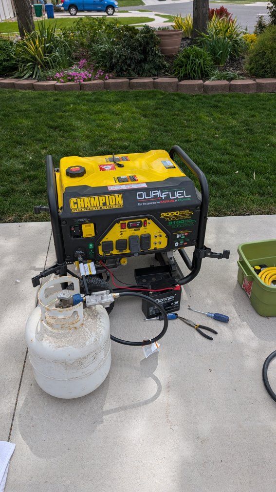 Champion dual fuel generator.